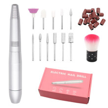 Draagbare elektrische nagelfrees, complete nagelfreesset voor salon en thuisgebruik, compact maar krachtig, lage warmteontwikkeling en
