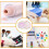 Creative Palette Hub, Φιλική προς το Περιβάλλον Παλέτα Νυχιών από Ρητίνη, Λεία Υφή για 6