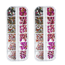 DIY-Nagelkunst-Dekoration, nicht-stickbare, flache Kristalle in verschiedenen Farben, perfekt zum Basteln und vielseitig einsetzbar auf Schuhen,