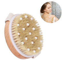 Massageador de costas de bambu para chuveiro, esfoliante para pele morta que melhora a circulação sanguínea, ideal para festas de Halloween,