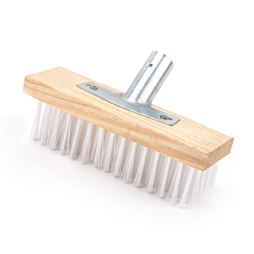 Nylon Bristles Floor Scrub Brushe, Multi-Purpose Metal Wire Deck Brush Alternative For Concrete And Tile, Heavy Duty Scrub Brush With High Cleaning 9482828059056