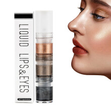 Gloss labial sedoso com glitter, brilho volumizador com ácido hialurônico para uma hidratação prolongada e intensa, material seguro, 3 cores para