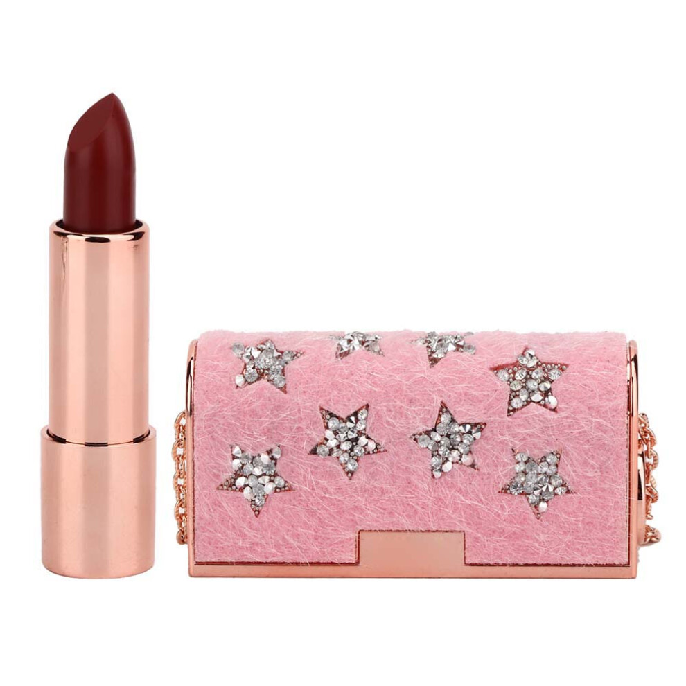 Glamorous Lipstick Companion, Bling Lipstick Case with Crystal Covered Organizer for Your On-The-Go Beauty Essentials