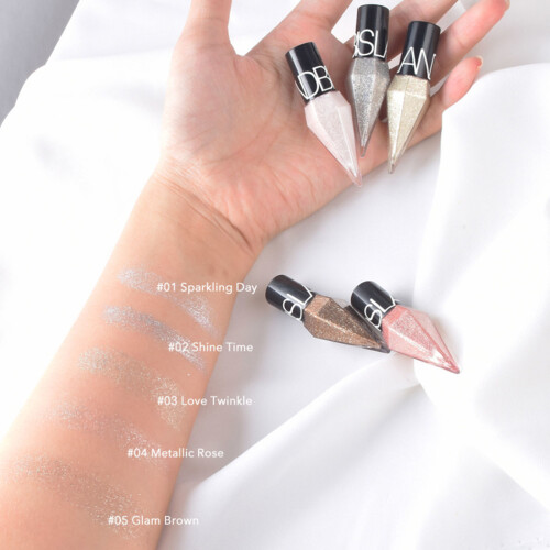 Υγρό eyeliner με γκλίτερ για μακιγιάζ ματιών με λάμψη, αδιάβροχο, μακράς διαρκείας, 2