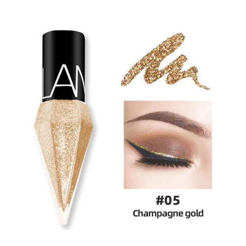 Υγρό eyeliner με γκλίτερ για μακιγιάζ ματιών με λάμψη, αδιάβροχο, μακράς διαρκείας, 1