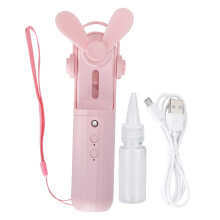 Handheld Fan For Women And Kids, USB Rechargeable Personal Fan With Backup Power Source And Silent Brushless Motor For Travel Events And Makeup