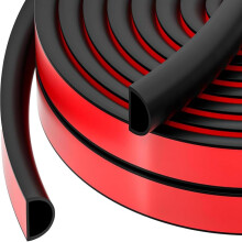 Insulation Strip for Doors, Dustproof Door Seal Temperature Resistant Seal for Window Frame, Silicone Weather Stripping for Home Office Vehicle, D