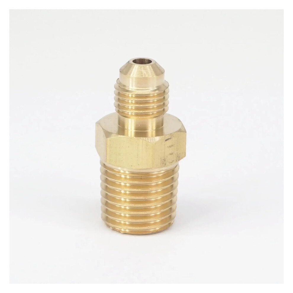 Brass Pipe Fittings Sae Hydraulic Adapters 3/8'24 Unf To 1/4' Npt 45 Flare For 3/16' Tube 1000 Psi 9199774438445