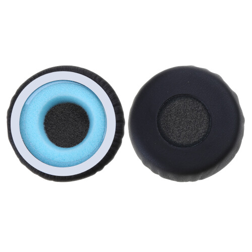 Housse de coussinets d'oreille élastiques pour casque-Noir