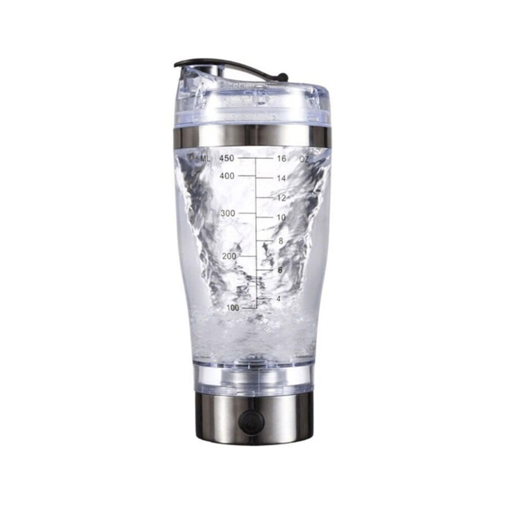 USB Rechargeable Protein Shaker Bottle with Leakproof Lock Electric Mixer Cup for Shakes and Coffee
