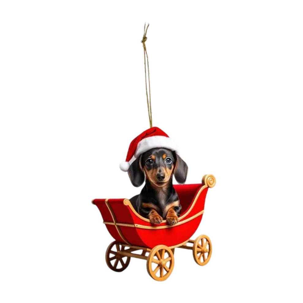Car Rear View Mirror Pendant Cute Puppy Design Hanging Ornament For Minivan Interior 9094768694510
