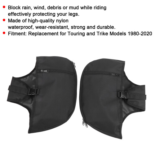 Durable Engine Guard Leg Warmer with Pockets for  Touring Trike 2