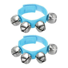 (LB) 2pcs Wrist Bells Jingle Bells Ankle Bells Wrist Bells Bracelet Percussion Instruments Musical 4 Bells For Party Christmas
