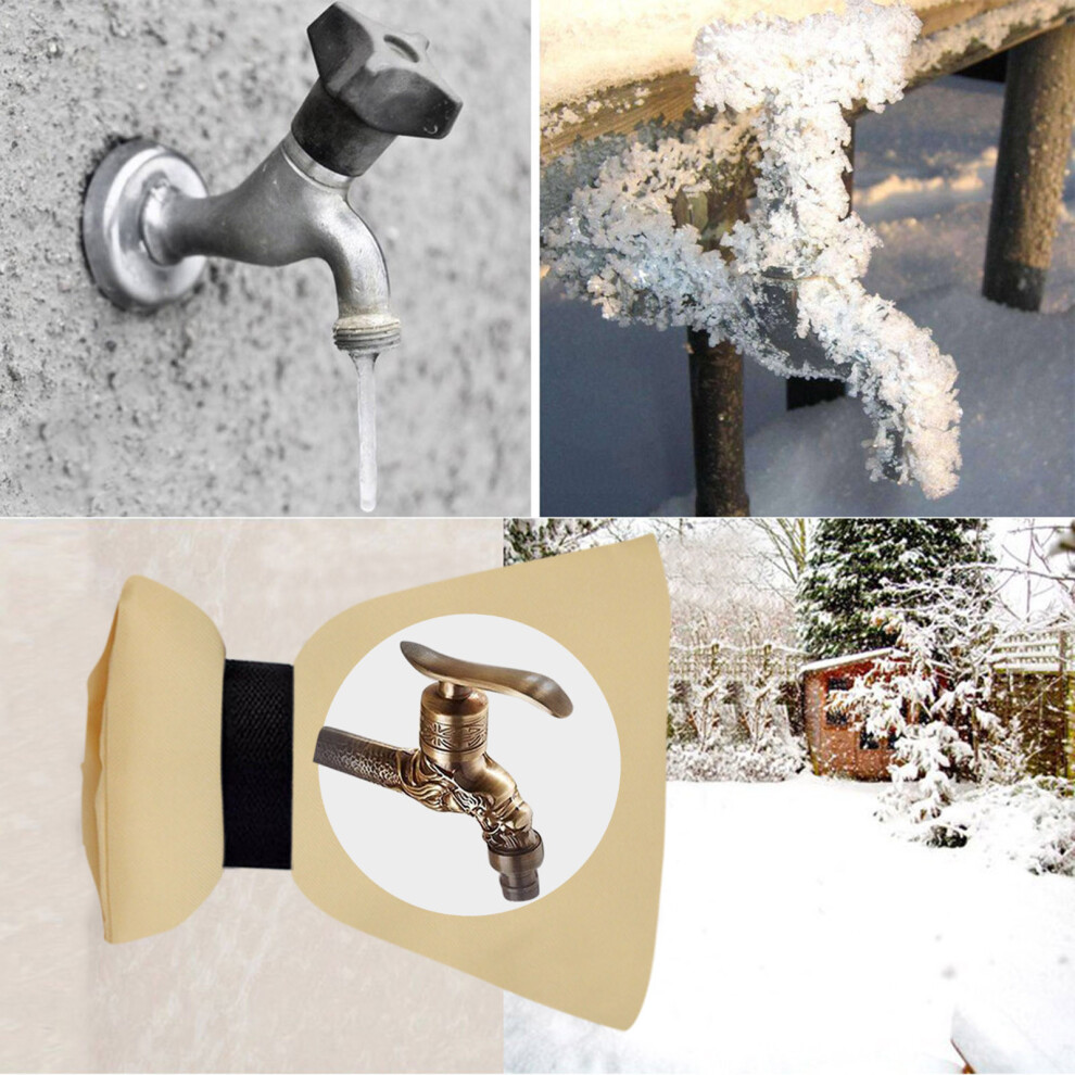 (A) 3Pc Faucet Cover Faucet Freezing Protection For Faucet Outdoor Faucet Socks 4393107431676