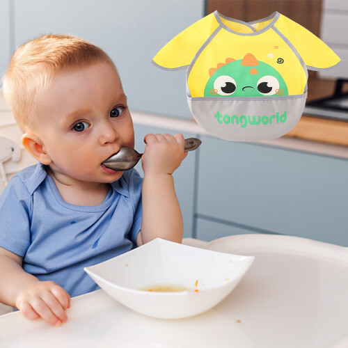 (L) Sprout Baby Mess Proof Sleeved Bib 2