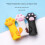 (Yellow) Cute cat's claw protective cover practical anti-fall three colors available 5