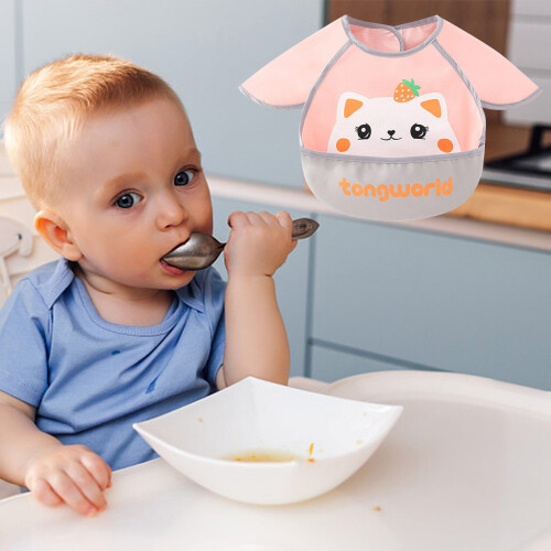 (J) Sprout Baby Mess Proof Sleeved Bib 2