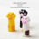 (Yellow) Cute cat's claw protective cover practical anti-fall three colors available 4