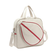 (White, 36x10x34cm) Tennis Bag Sport Bag Large Storage Tote For Women S Shoulder Tennis