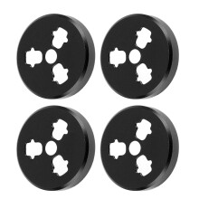 4PCS Aluminum Alloy Drone Motor Dust Covers for Air 3S & 3 Pro Classic Black