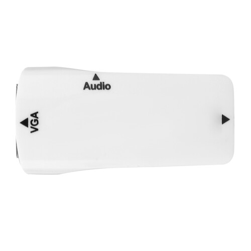 Adaptateur VGA interface multimédia 1080P HD blanc