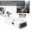 Adaptateur VGA interface multimédia 1080P HD blanc 3