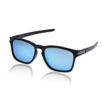Motorcycle Riding Goggles AntiGlare Blue Lens AntiFog Sunglasses Wide Vision Black Frame