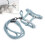 Adjustable Cat Walking Set M - Lightweight Harness & Leash in Light Green 13