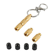Air Pressure Valve Core Tire Deflator Tool Kit ABS Brass 1 Set Valve Core Removal Car Motorcycle Compatible