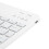 Wireless Bluetooth RGB Backlight Keyboard 10in for Phone & Tablet White 5