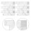 10Sheets 3D Gel Peel and Stick Wall Protector for Kitchen Light Grey 9