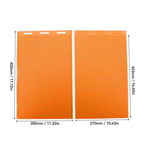 2PCS Silicone Beeswax Press Sheets 5.4mm for Beekeeping Honeycomb 1