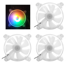 120mm PC-Lüfter mit coolleucht, 12V DC, 4PIN, transparenter runder Rahmen, für Computer