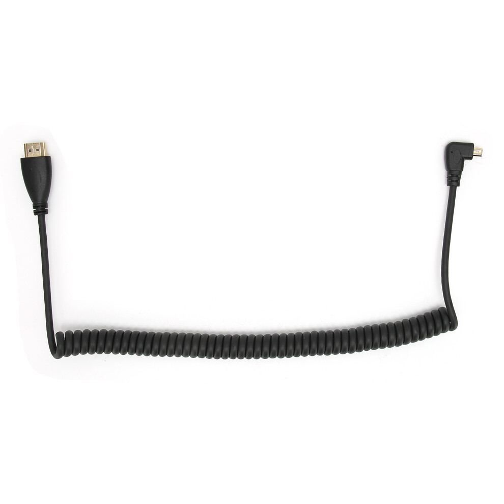 Plated Connectors Hdmi Extender Cable Coiled Spiral Cable High Speed Hdmi Signal Transmission Electromagnetic Interference Shielded Mini Hdmi Rev Gold 9147006729229