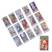 78 Stück Englisches Tarotkarten-Deck für Wahrsagerei, 10x6cm, Zuhause-Party-Spiel