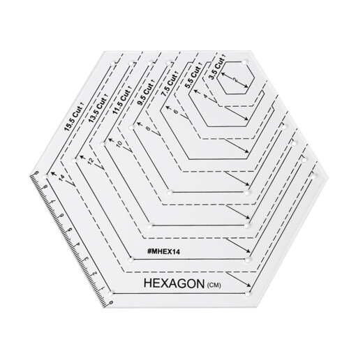 (A) Patchwork Cutting Template Acrylic Ruler Cutting Ruler DIY Sewing Tools