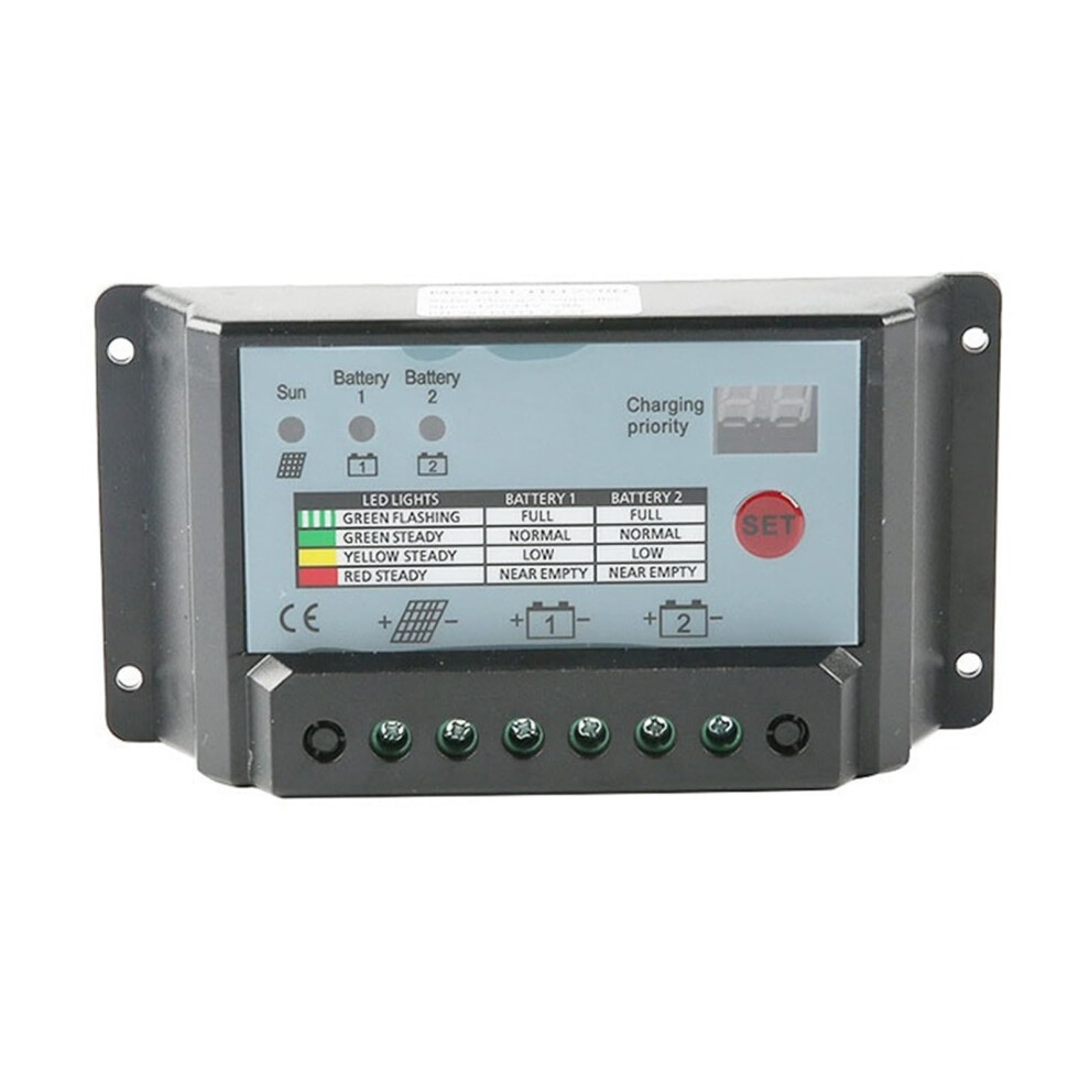 Pwm 30A Dual Battery Solar Charge Controller 12V 24V With Overcharge And Lightning Protection 9199774439237