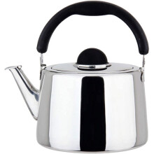 Extra Thick Whistling Kettle Stainless Steel Teapot 2.5L For Gas Ceramic Electric Induction Hob Silver