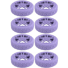 Flower Luggage Wheel Covers Silicone NoiseReducing Wheel Protectors Suitcase Replacement Accessory Travel Pack Of 8