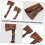 2pcs Leather Multi Tool Protector Case Outdoor Work Sheath Camping Sleeve Hand Cover Durable Protective Cover 5