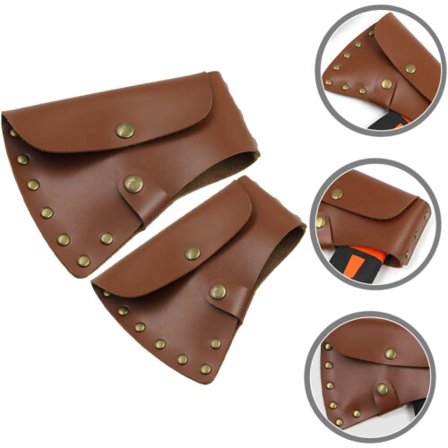 2pcs Leather Multi Tool Protector Case Outdoor Work Sheath Camping Sleeve Hand Cover Durable Protective Cover 1