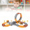 Construction Race Track Toy for Kids, DIY Engineering, Plastic, AA Battery 1