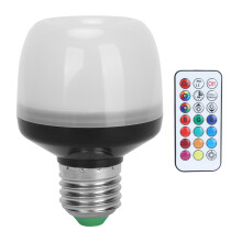 Wireless RGBW LED Bulb with Remote Timer - Rechargeable Dimmable Smart Light for Indoor and Outdoor Use (IP44 Waterproof)