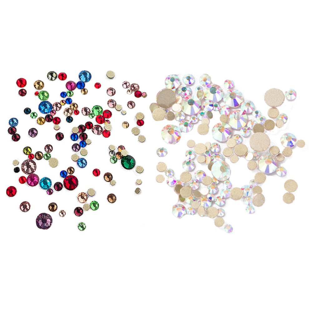 Xirius Rose Flatbacks No Hotfix, Resin Round Flat Back Rhinestones, Suitable For Holidays And Special Events For Halloween Parties For Nightclubs