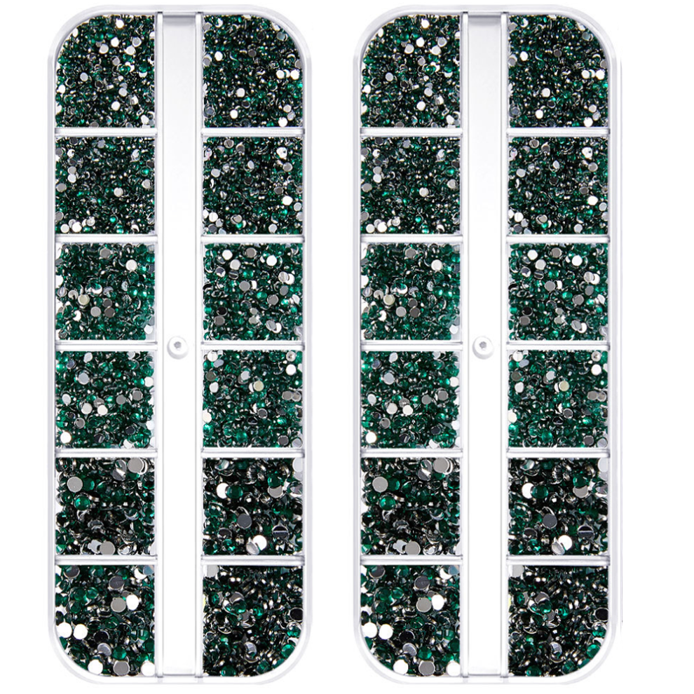 Elegant Crystal Rhinestones, Flat Back Gems for Crafting Projects, Multi-Faceted Sides, High-Quality K9 Glass, Easy To Apply, Suitable for Various Us