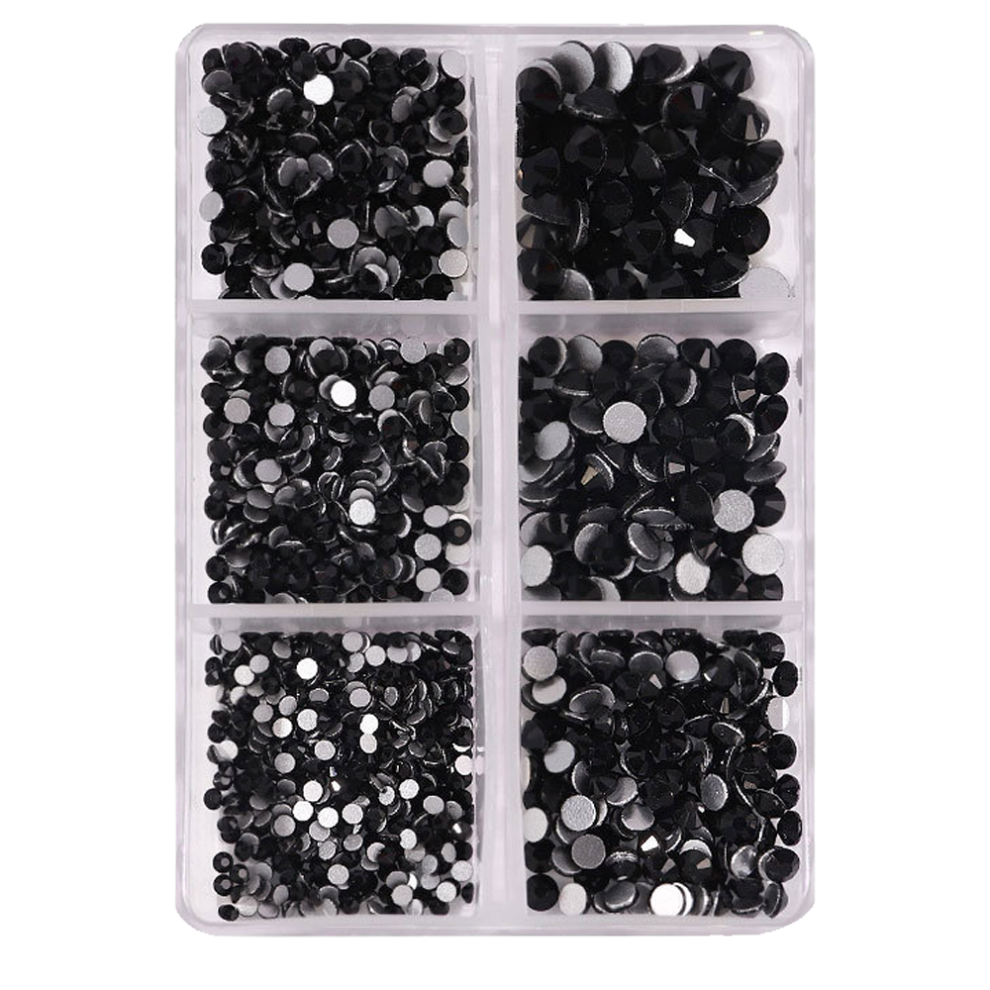 Professional Glass Flatback Gems, Clear Crystal Rhinestones With Faceted Cutting, Non Hotfix For Custom Glue Fixation, Suitable For Jewelry Making An