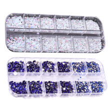Hochwertige K9-Glas-Strasssteine mit flacher Rückseite, vielseitig einsetzbar für Nagelkunst, einfach anzuwenden, ideal für DIY-Bastelarbeiten,