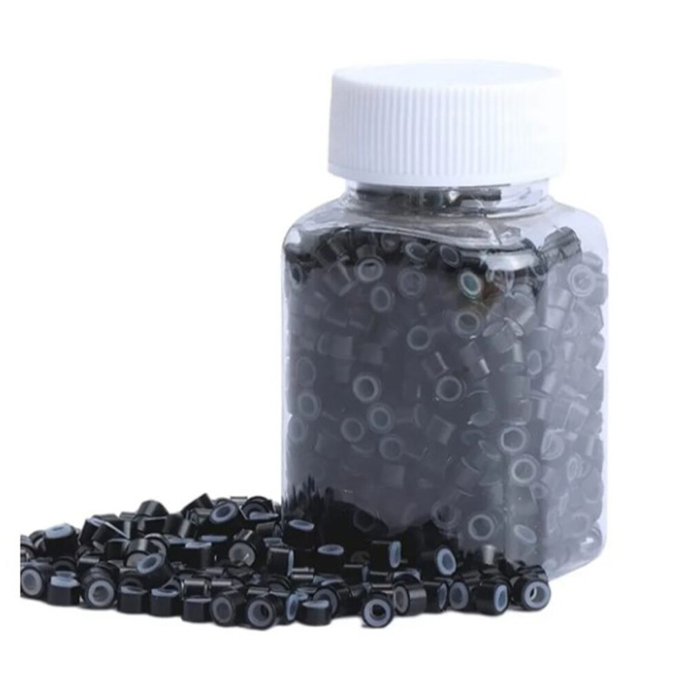 Unisex Silicone Lined Micro Rings For Hair Extensions, Easy To Use Lightweight Aluminum Beads, Anti Slide Design Ensures Secure Hold And Long Lasting Comfort
