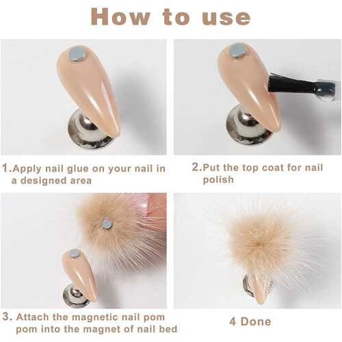 Γούρια νυχιών DIY, ποιοτικά βελούδινα υλικά εξαιρετικά ισχυροί μαγνήτες, 2