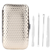 Ensemble de manucure élégant, outils en acier inoxydable de haute qualité pour des soins des ongles impeccables, idéal pour les fêtes